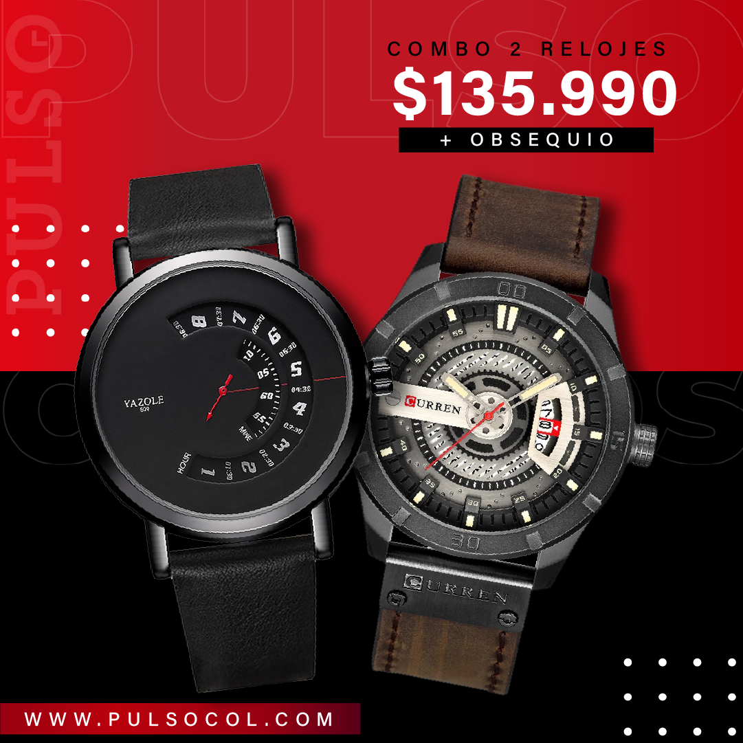 Reloj Hombre Pack de hombre Mission tres agujas acero con malla milanesa y  pulsera HM7146-57