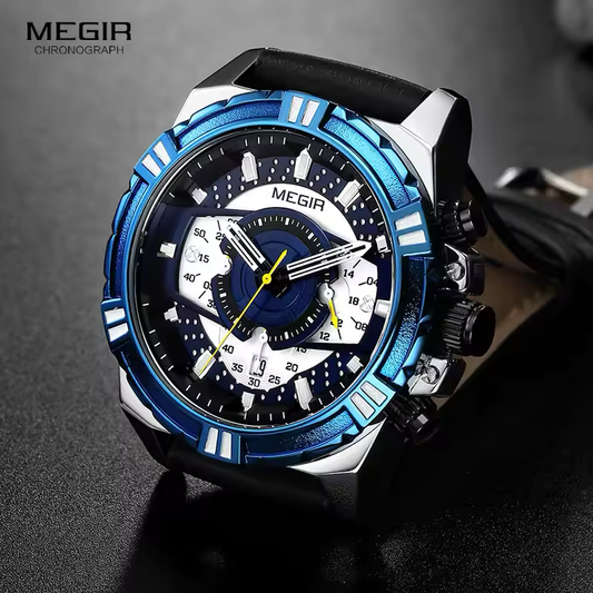 Reloj Megir Ref. 854 Negro/Azul