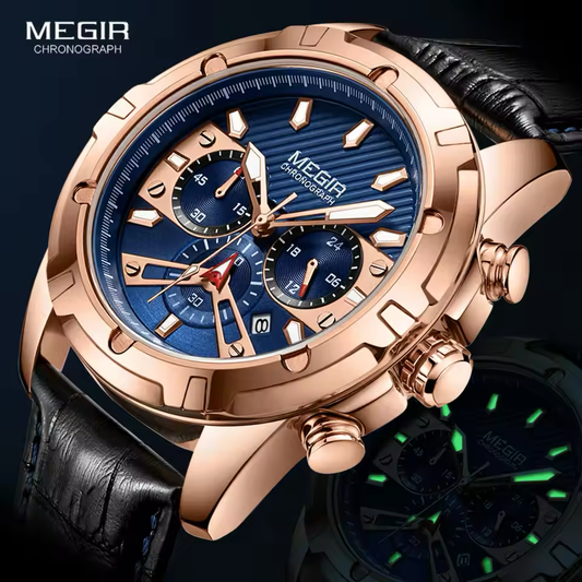 Reloj Megir Ref. 856 Negro/Dorado